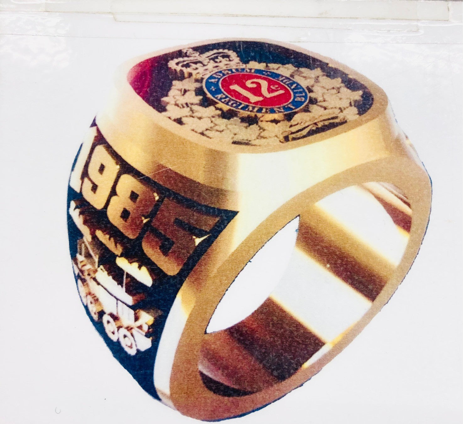 bague 12 rbc personnaliser Or/ Argent duralium - Duralium OR